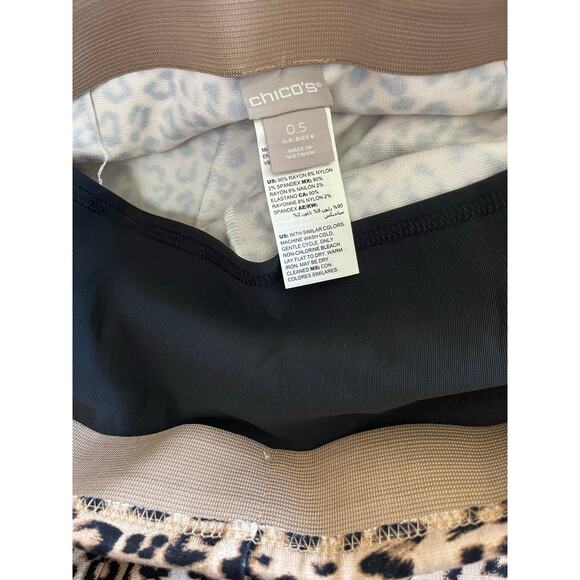 Chico's Pull On Skinny Cheetah Print Slimming Stretch Pants - Picture 5 of 8